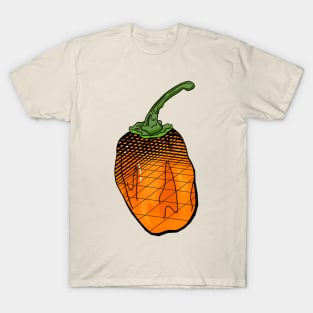 Habanero Chilli Pepper Sticker Spicy Hot Jalapeno Carolina Reaper T-Shirt